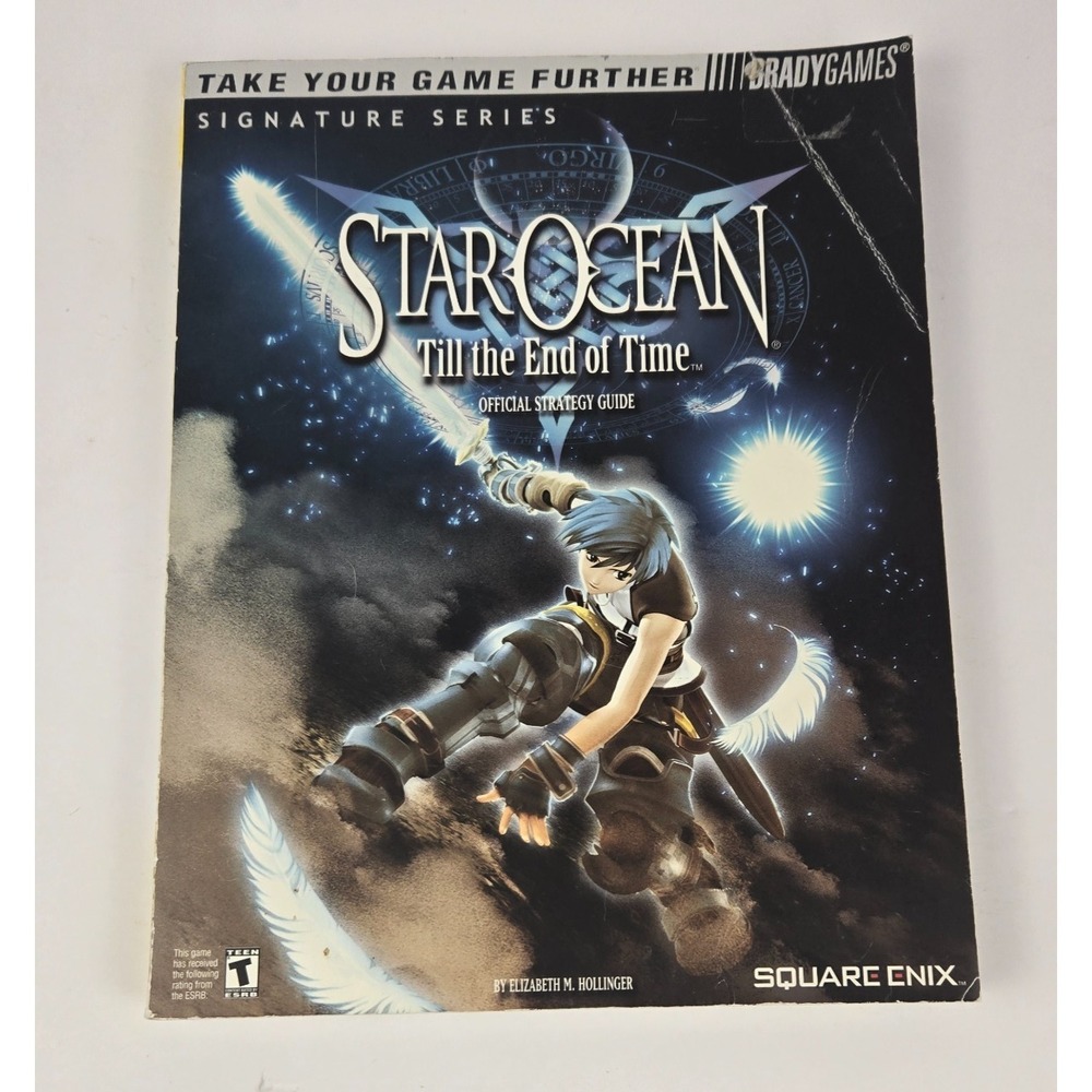 Star Ocean: Till the End of Time Official Strategy Guide Brady PS2 w/ Fold Out!